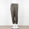 ATM Khaki Snake Print Silk Jogger Style Trousers