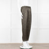 ATM Khaki Snake Print Silk Jogger Style Trousers