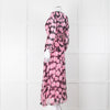 Scanlan Theodore Silk Black  & Pink Floral Maxi Dress