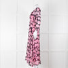 Scanlan Theodore Silk Black  & Pink Floral Maxi Dress