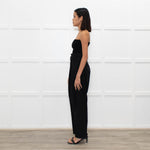 Iro Black Wool High Waisted Belted Trousers