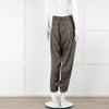ATM Khaki Snake Print Silk Jogger Style Trousers