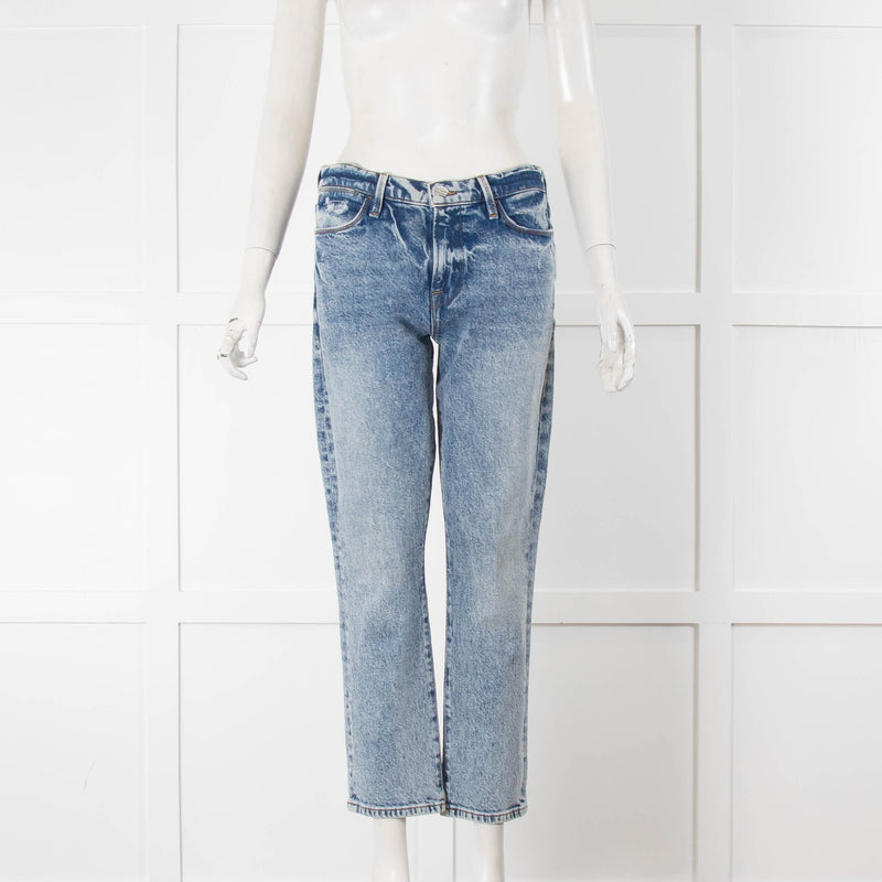 Frame Le High Straight Pale Blue Jeans