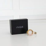 Lalique Gold Plated Sterling Silver Bangle