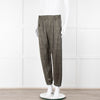 ATM Khaki Snake Print Silk Jogger Style Trousers