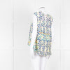 Peter Pilotto Cream Blue Yellow Floral Print Silk Sleeveless Top