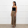 Cefinn Gold Sequin Midi Skirt