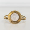 Lalique Gold Plated Sterling Silver Bangle
