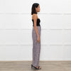 Joseph Cream Blue Red Mix Check Wide Leg Trousers