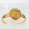 Lalique Gold Plated Sterling Silver Bangle