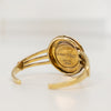 Lalique Gold Plated Sterling Silver Bangle