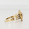 Lalique Gold Plated Sterling Silver Bangle