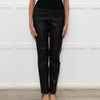 Joseph Black Leather and Gabardine Leggings