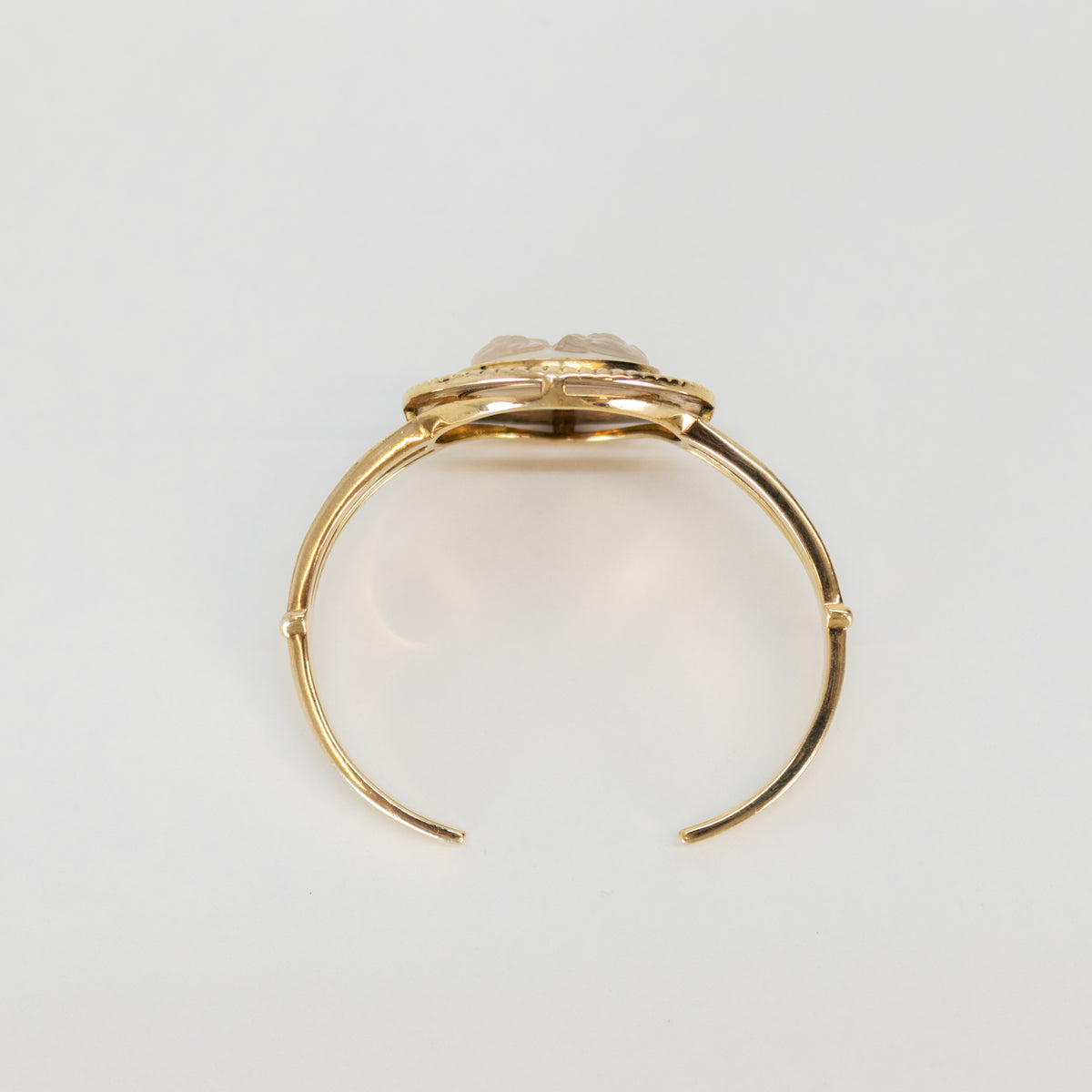 Lalique Gold Plated Sterling Silver Bangle