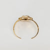 Lalique Gold Plated Sterling Silver Bangle