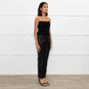 Joseph Black Leather and Gabardine Leggings