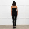 Joseph Black Leather and Gabardine Leggings