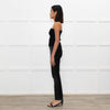 Joseph Black Leather and Gabardine Leggings
