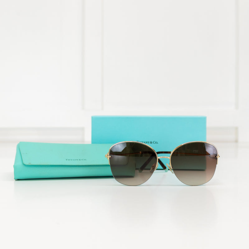 Tiffany & Co Gold Frameless Link Sunglasses