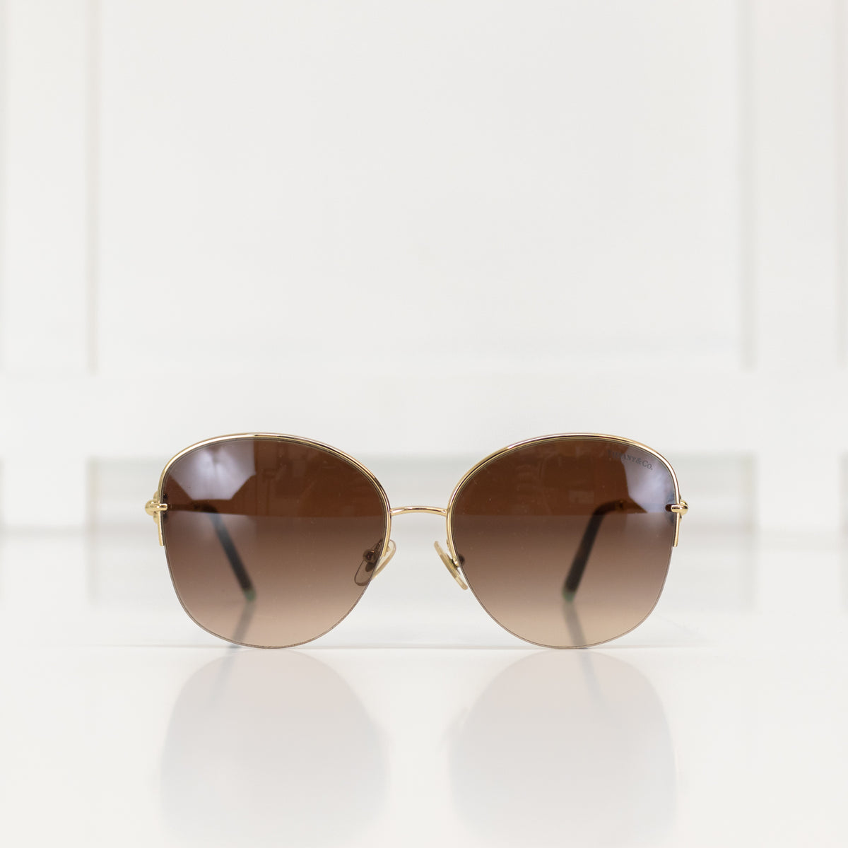 Tiffany & Co Gold Frameless Link Sunglasses