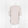 Acne Studios Grey Embroidered Slogan Oversized T-Shirt