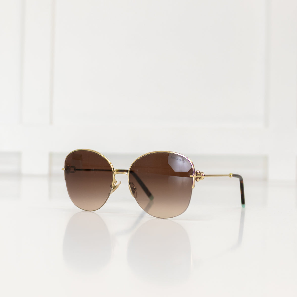 Tiffany & Co Gold Frameless Link Sunglasses