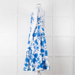 Me + Em Scribbled  Blue & White Flower Print Strappy Dress