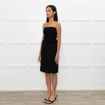 Burberry Black Button Up Pencil Skirt