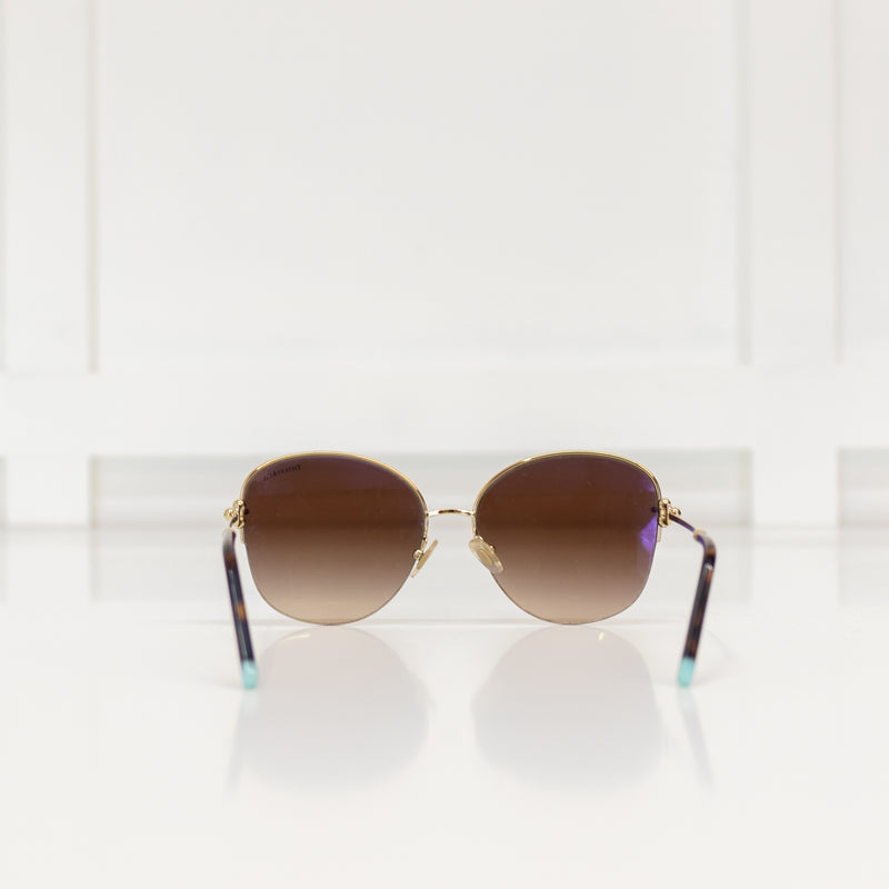 Tiffany & Co Gold Frameless Link Sunglasses