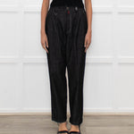 High Dark Denim High Waisted Trousers