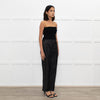 High Dark Denim High Waisted Trousers