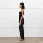 High Dark Denim High Waisted Trousers