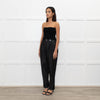 High Dark Denim High Waisted Trousers
