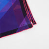 Dior Purple Blue White Silk Print Small Scarf