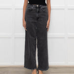 Toteme Black Washed Wide Leg Jeans