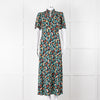 Cefinn Irina Bias Cut Black Multi Maxi Dress