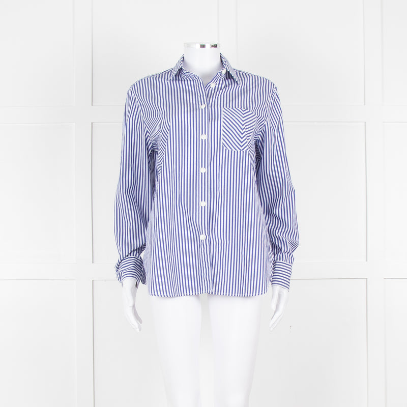 Rag & Bone Blue White Stripes Shirt