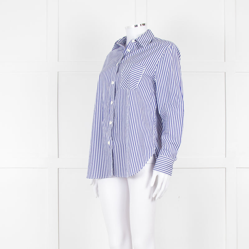 Rag & Bone Blue White Stripes Shirt