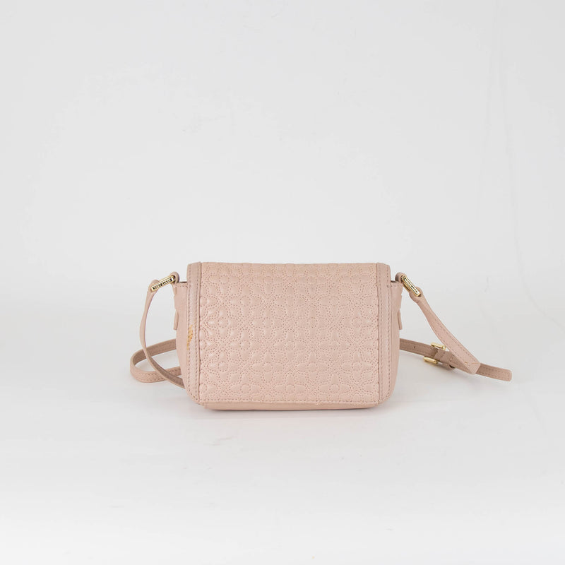 Tory Burch Dusty Pink Bryant Quilted Small Cross Body