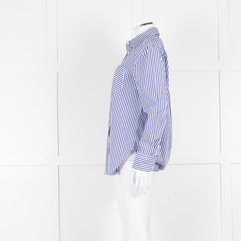 Rag & Bone Blue White Stripes Shirt