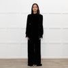 Jane Black Velvet Faux Pearl Detail Jumpsuit