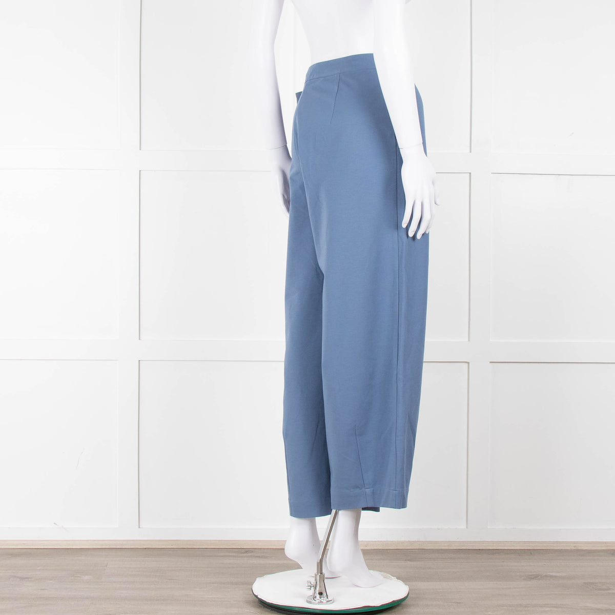 Sarah Pacini Blue Wide Leg Trousers