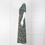 Cefinn Irina Bias Cut Black Multi Maxi Dress
