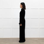 Jane Black Velvet Faux Pearl Detail Jumpsuit