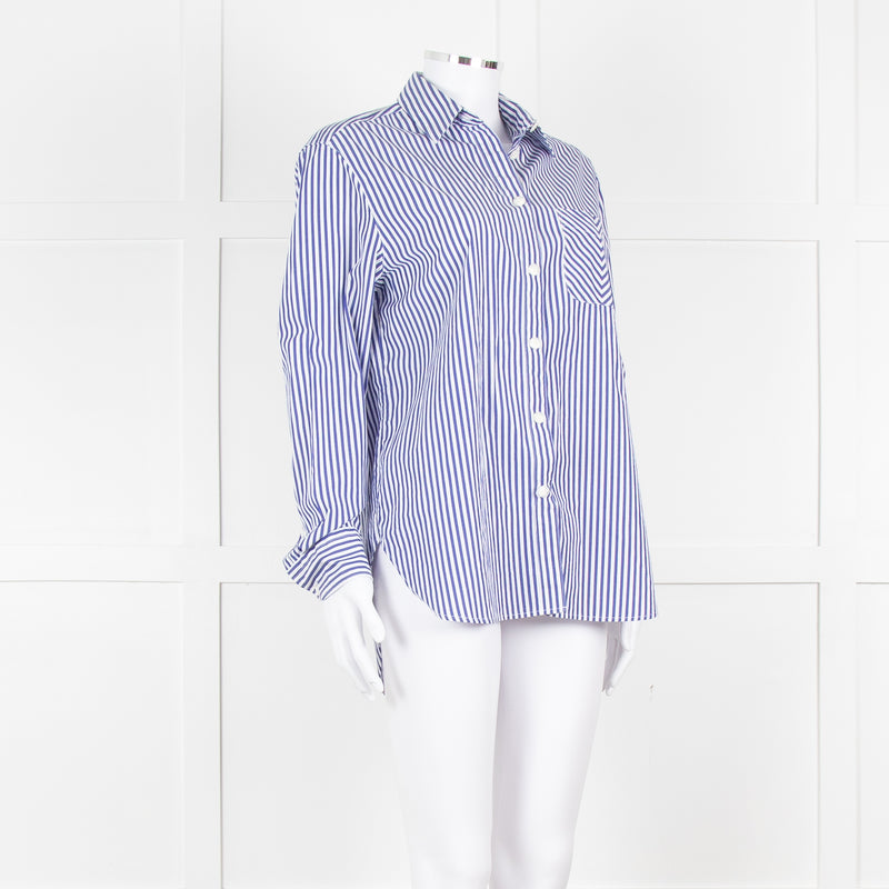 Rag & Bone Blue White Stripes Shirt