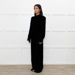 Jane Black Velvet Faux Pearl Detail Jumpsuit