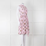 Prada Pink Silk 'Robot' Dress With Drawstring Hem