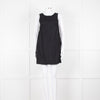 Free People Black Cotton Linen Blend Sleeveless Scoop Back Mini Dress