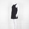 Free People Black Cotton Linen Blend Sleeveless Scoop Back Mini Dress