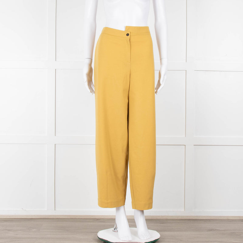 Sarah Pacini Mustard Wide Leg Trousers
